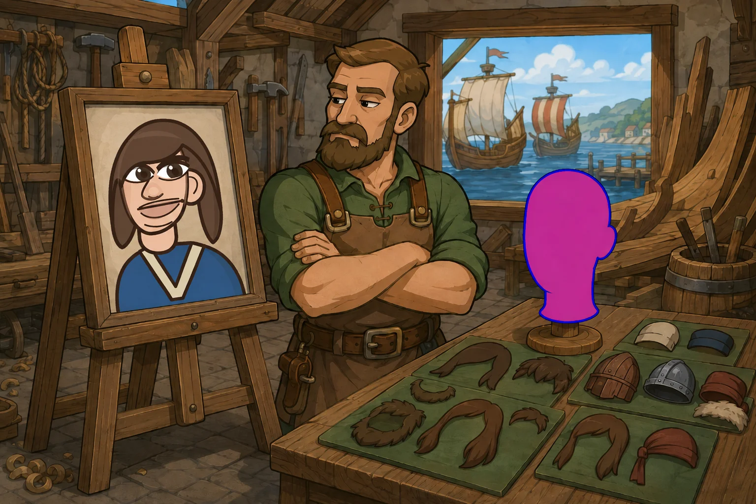 Building a character creator out of AI art in a day