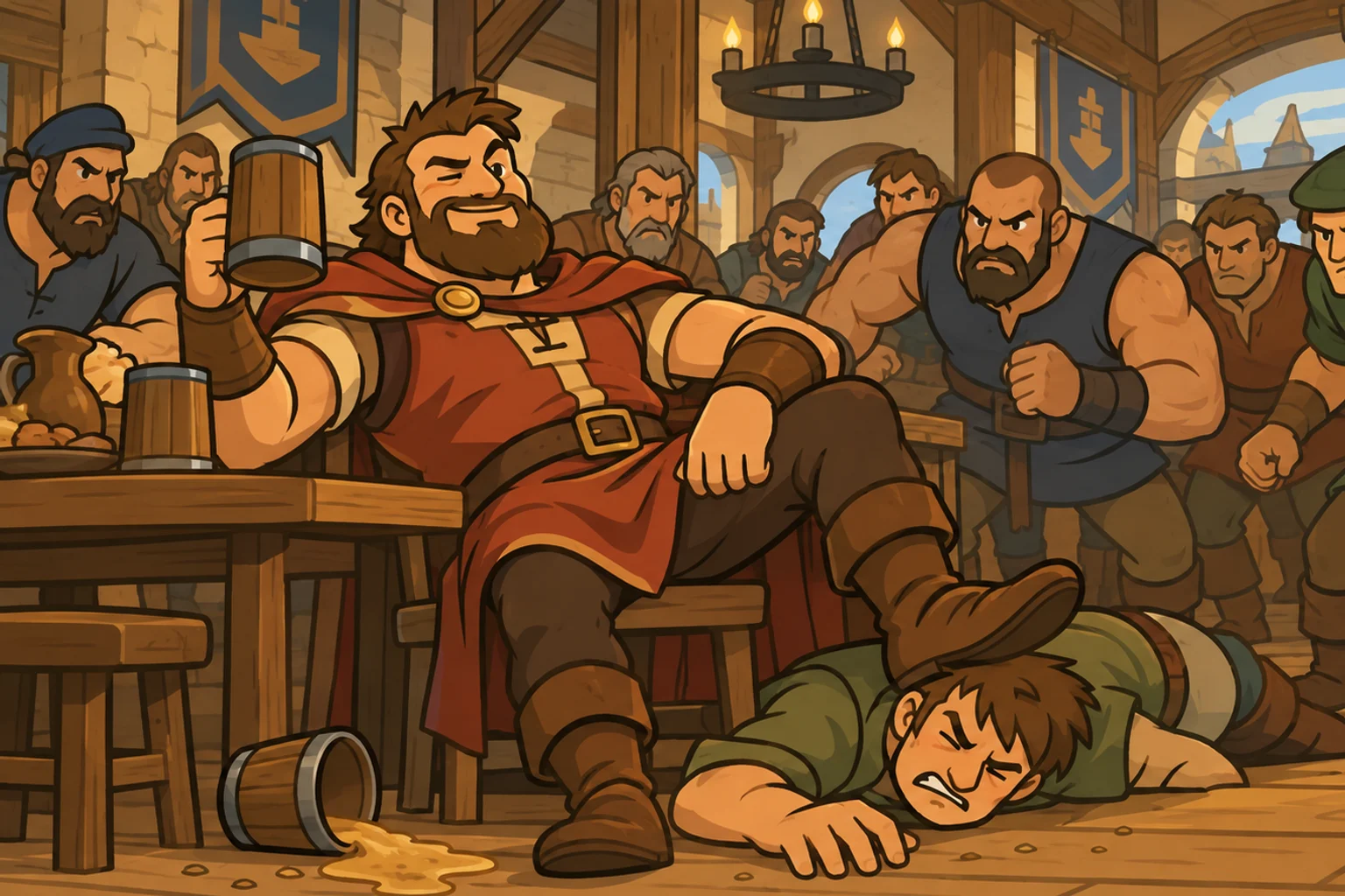 Player agency in Inselnova: you can attack anyone, and it will cost you