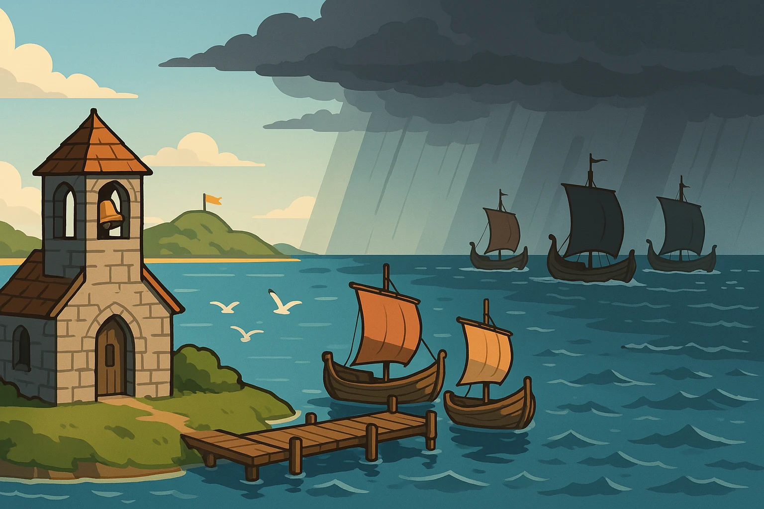 Black Tide storms, the Matron of the First Flame, an Orders tab you can watch, crates at sea